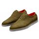 Tayno "Wager" Olive Green Python Embossed Vegan Suede Oxford Sneakers